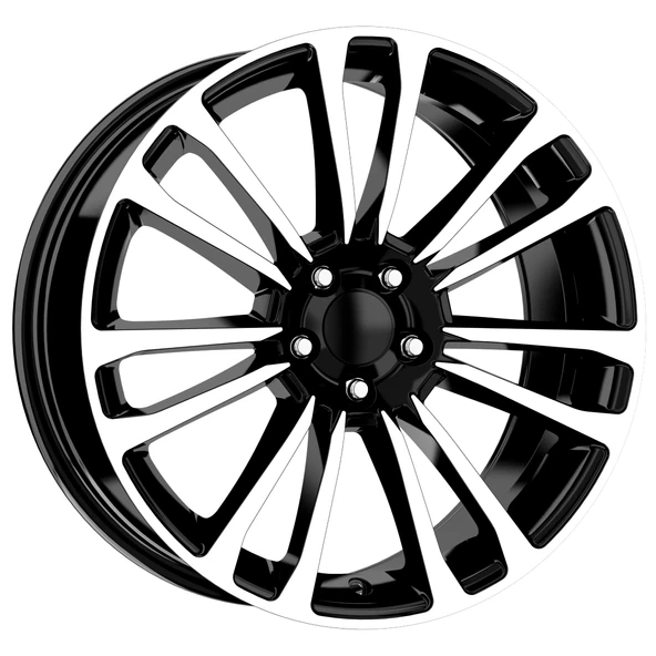 7.5 X 17 DY-957 5X98 ET39 58.1 BLACK MACHINED XL ürün görseli 1