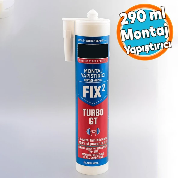Genel Amaçlı Montaj Yapıştırıcı Sıvı Kit Mutfak Banyo Ahşap Dolap Beton Fayans Mermer 290 ml Beyaz ürün görseli 1