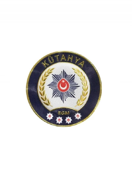KÜTAHYA Polis Kol Arması 3D Plastik TPU, Yeni Tip, Cırtlı, Standart Ölçü, 1.sınıf Kalite ürün görseli 1