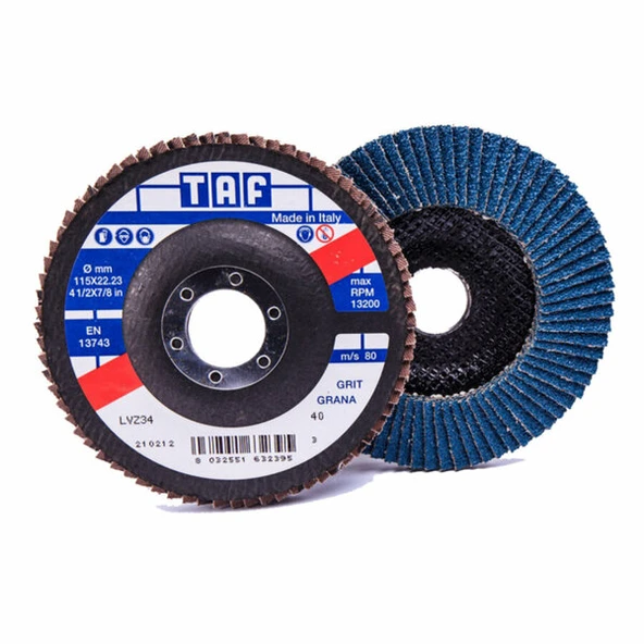 TAF T-LVZ34-60 Flapdisk Zir-Oks Lvz34-60 K.115X22 mm ürün görseli 1