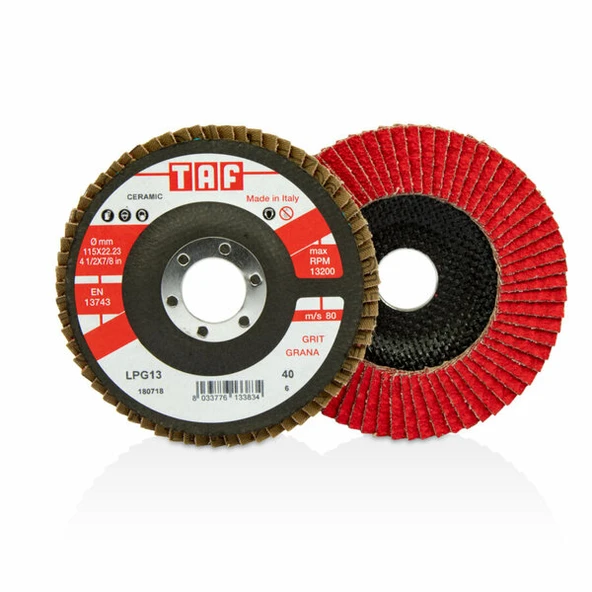 TAF T-LPG14I-40 Flapdisk Ser.Lpg14I-40 K.115X22 mm ürün görseli 1