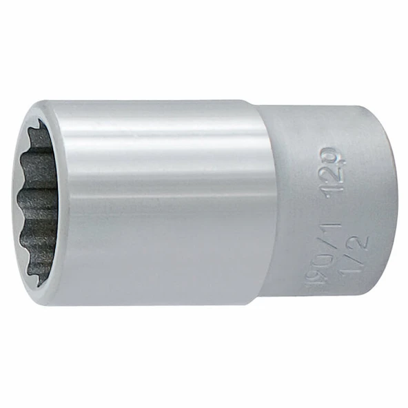UNIOR UN603825 1/2 12 Köşe Lokma 23 mm 190/1 12P ürün görseli 1