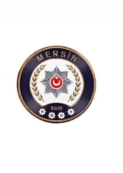 MERSİN Polis Kol Arması 3D Plastik TPU, Yeni Tip, Cırtlı, Standart Ölçü, 1.sınıf Kalite ürün görseli 1
