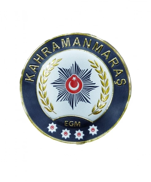KARAMANMARAŞ Polis Kol Arması 3D Plastik TPU, Yeni Tip, Cırtlı, Standart Ölçü, 1.sınıf Kalite ürün görseli 1