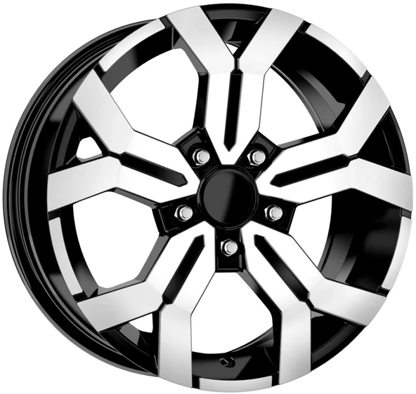 7 X 16 DY-1266 5X114.3 ET40 66.1 BLACK MACHINED XL ürün görseli 1