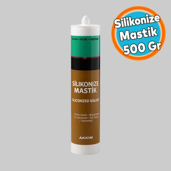 Mastik Silikonize Siyah Renk Boyanabilir Suya Dayanıklı Solventsiz Banyo Pencere Yapı Dolgu Malzeme ürün görseli 1