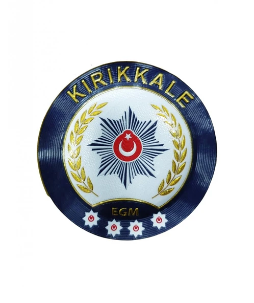 KIRKKALE Polis Kol Arması 3D Plastik TPU, Yeni Tip, Cırtlı, Standart Ölçü, 1.sınıf Kalite ürün görseli 1