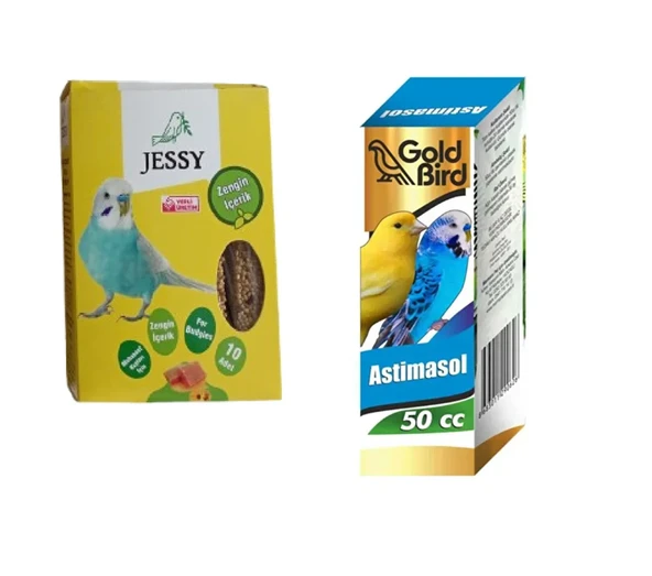 Astimasol Kafes Kuşları İçin Önleyici Damla Ve Jessy Ballı Kraker 10 lu ürün görseli 1