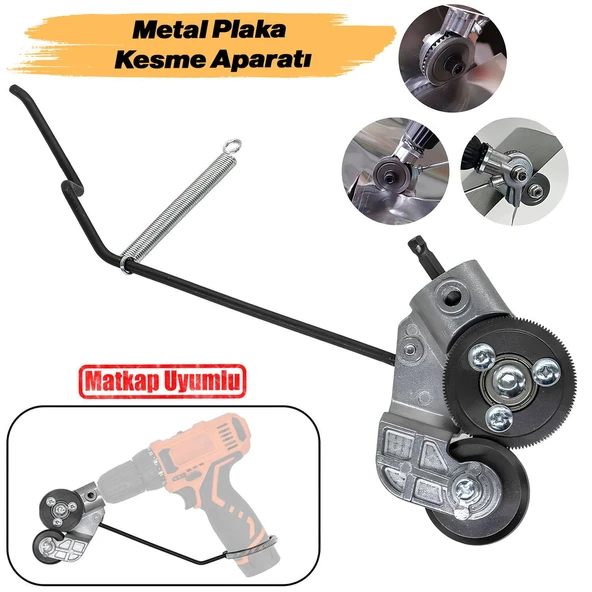 Matkap Ucuna Takılabilir Metal Plaka Sac Kesme Aparatı Endüstriyel Güçlü Kesim Başlığı Daire Testere ürün görseli 1