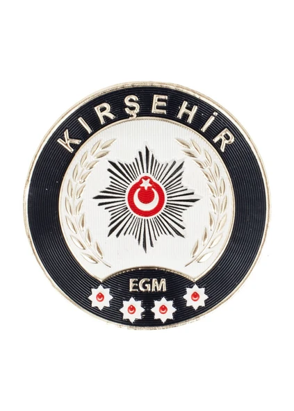 KIRŞEHİR Polis Kol Arması 3D Plastik TPU, Yeni Tip, Cırtlı, Standart Ölçü, 1.sınıf Kalite ürün görseli 1