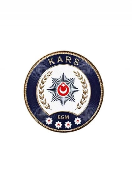 KARS Polis Kol Arması 3D Plastik TPU, Yeni Tip, Cırtlı, Standart Ölçü, 1.sınıf Kalite ürün görseli 1