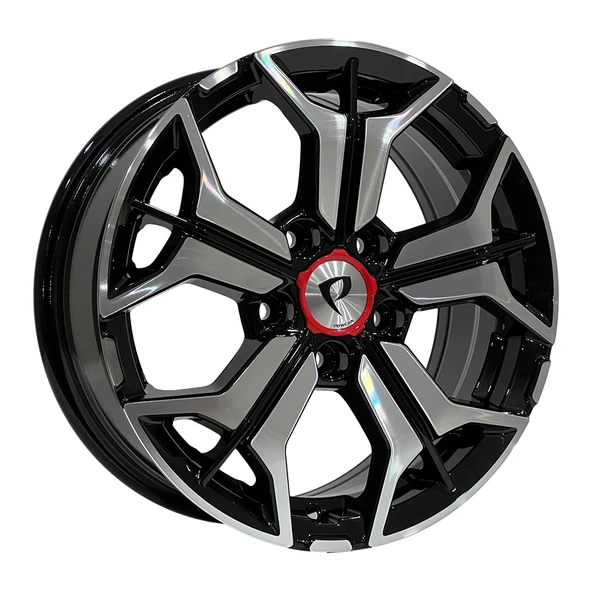 6.5 X 16 BK-5846 5X114.3 ET38 67.1 BLACK MACHINED XL ürün görseli 1