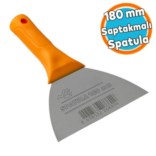 Dayanıklı Ergonomik El Aleti Ispatula Sıva Seramik Boya Sıva Harç Kazıma Saptak Spatula 180 mm 18 cm ürün görseli 1