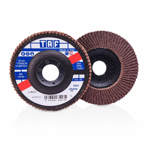 TAF T-LVA33-40 Flapdisk Alm-Oks Lva33-40 K.115X22 mm ürün görseli 1