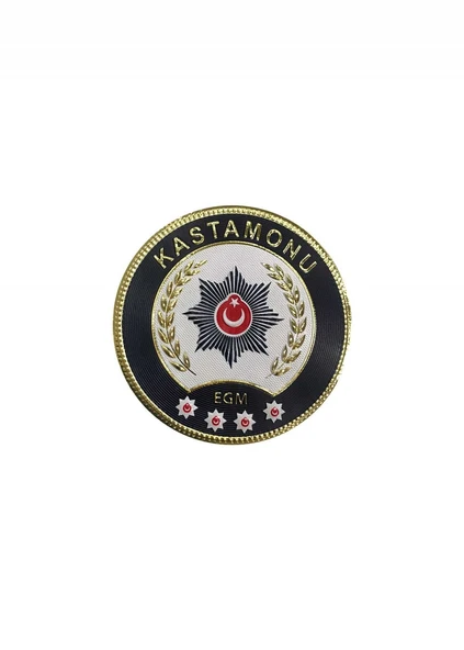 KASTAMONU Polis Kol Arması 3D Plastik TPU, Yeni Tip, Cırtlı, Standart Ölçü, 1.sınıf Kalite ürün görseli 1