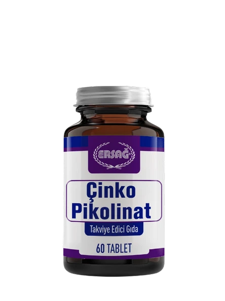ERSAĞ ÇİNKO PİKOLİNAT TABLET 60 TABLET ürün görseli 1