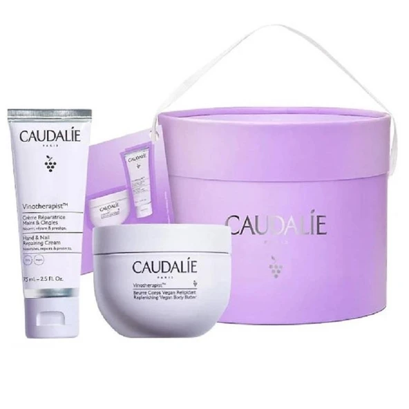 Caudalie Vinoterapist Vegan Vücut Yağı Seti Noel - Balm 250 ml + El Kremi 75 ml ürün görseli 1