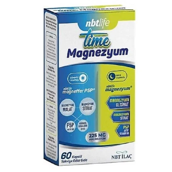Nbt Life Time Magnezyum 60 Kapsül ürün görseli 1