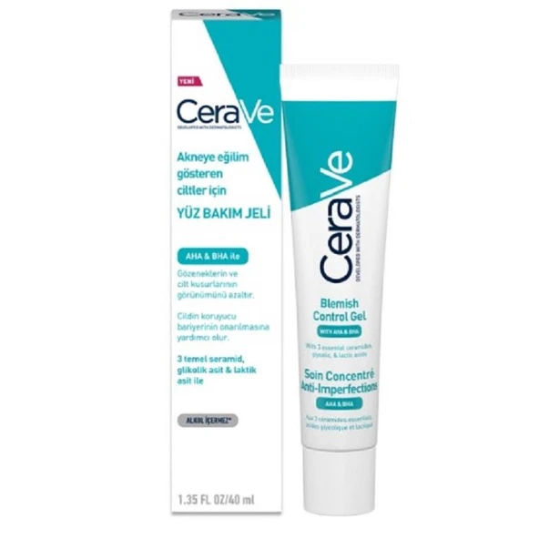 Cerave Akneye Eğilimli Ciltler İçin Yüz Bakım Jeli 40 ml ürün görseli 1