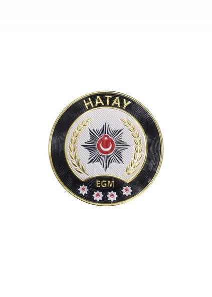 HATAY Polis Kol Arması 3D Plastik TPU, Yeni Tip, Cırtlı, Standart Ölçü, 1.sınıf Kalite ürün görseli 1
