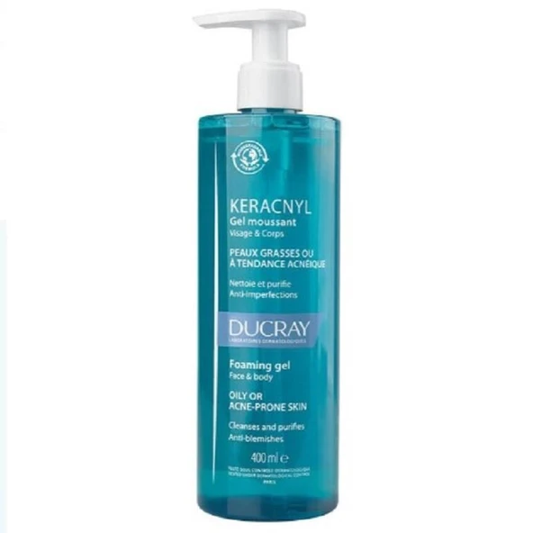 Ducray Keracnyl Foaming Gel 400 ml ürün görseli 1