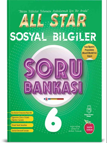 Newton Yayınları 6. Sınıf Sosyal Bilgiler All Star Soru Bankası Yeni Maarif ürün görseli 1