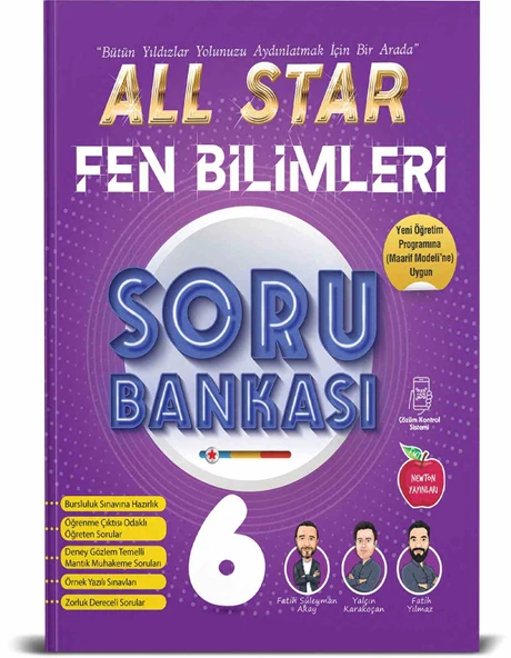 Newton Yayınları 6. Sınıf Fen Bilimleri All Star Soru Bankası Yeni Maarif ürün görseli 1