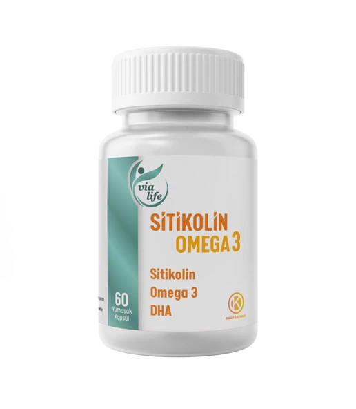 Sitikolin Omega-3 DHA Folik Asit 60 kapsül ürün görseli 1