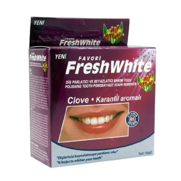 Fresh White Diş Tozu Karanfil Aromalı 50 gr ürün görseli 1