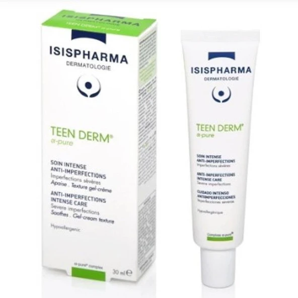 Isis Pharma Teen Derm Yağlı / Karma Ciltlere Özel Yüz & Akne Kremi 30 ml ürün görseli 1