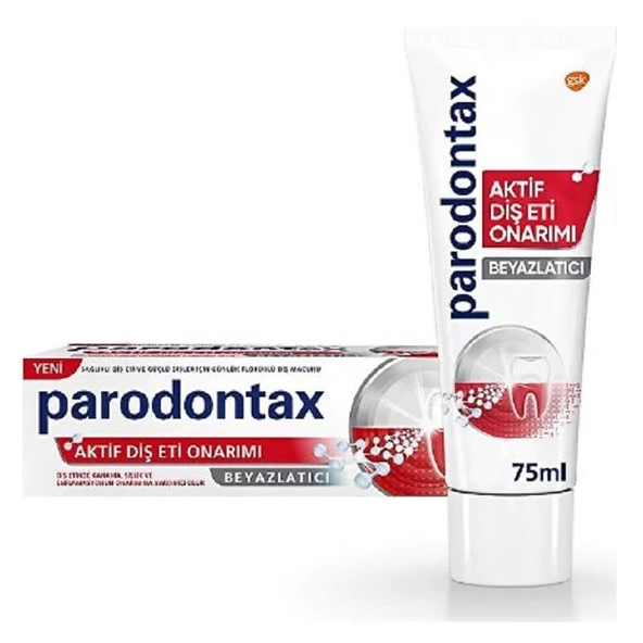 Parodontax Aktif Diş Eti Onarımı Beyazlatıcı Diş Macunu 75 ml ürün görseli 1