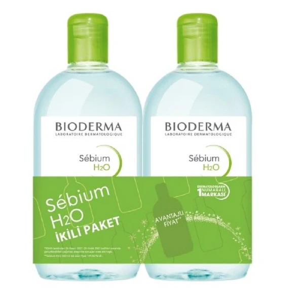 Bioderma Sebium H2O 500 ml - İkili Paket Özel Fiyat ürün görseli 1