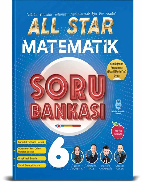 Newton Yayınları 6. Sınıf All Star Matematik Soru Bankası Yeni Maarif ürün görseli 1