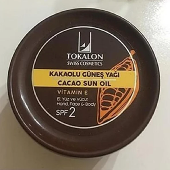 Tokalon Kakaolu E Vitaminli SPF2 Güneş Yağı 200 ml ürün görseli 1