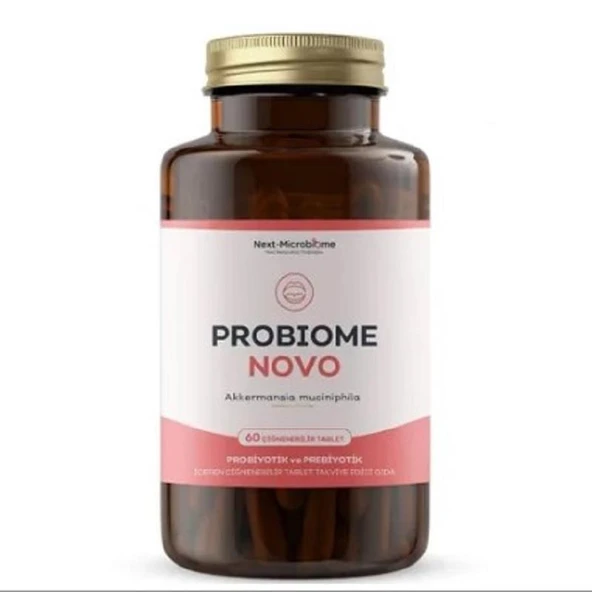 Next-Microbiome Probiome-Novo Probiyotik ve Prebiyotik 60 Çiğnenebilir Tablet ürün görseli 1