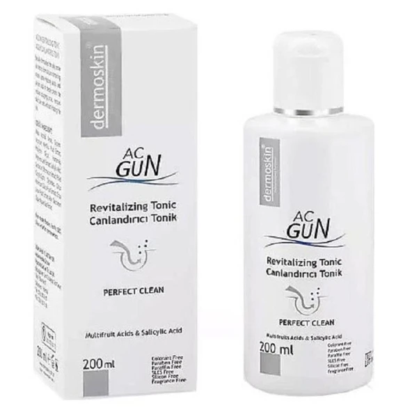 Dermoskin Acnegun Canlandırıcı Tonik 200 ml ürün görseli 1