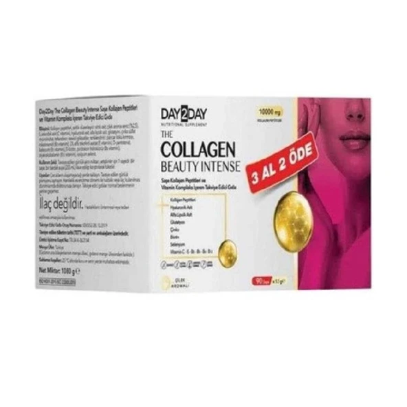 Day2Day The Collegen Beauty Çilek Aromalı 10000 mg 30 Saşe - 3 Al 2 Öde ürün görseli 1