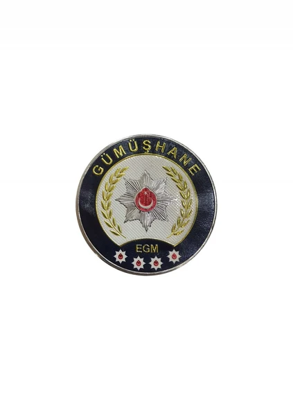 GÜMÜŞHANE Polis Kol Arması 3D Plastik TPU, Yeni Tip, Cırtlı, Standart Ölçü, 1.sınıf Kalite ürün görseli 1