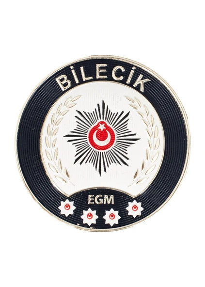 BİLECİK Polis Kol Arması 3D Plastik TPU, Yeni Tip, Cırtlı, Standart Ölçü, 1.sınıf Kalite ürün görseli 1