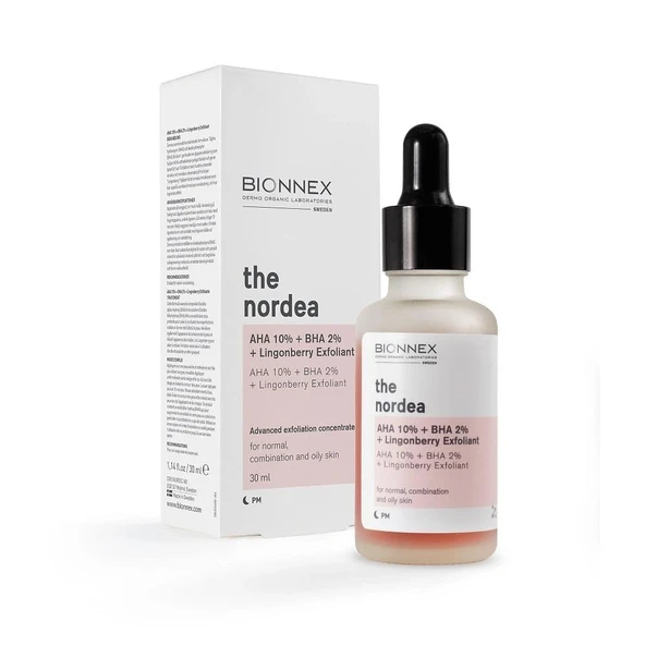 Bionnex The Nordea AHA 10% BHA 2% Lingonberry Exfoliant 30 ml ürün görseli 1