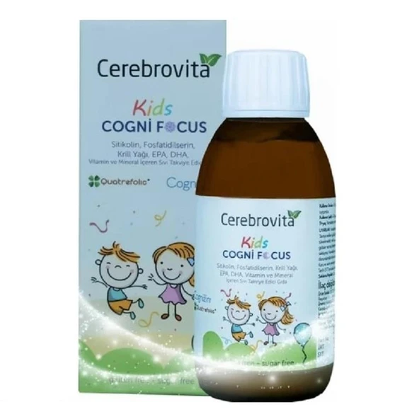 Cerebrovita Kids Cogni Focus Şurup 150 ml ürün görseli 1