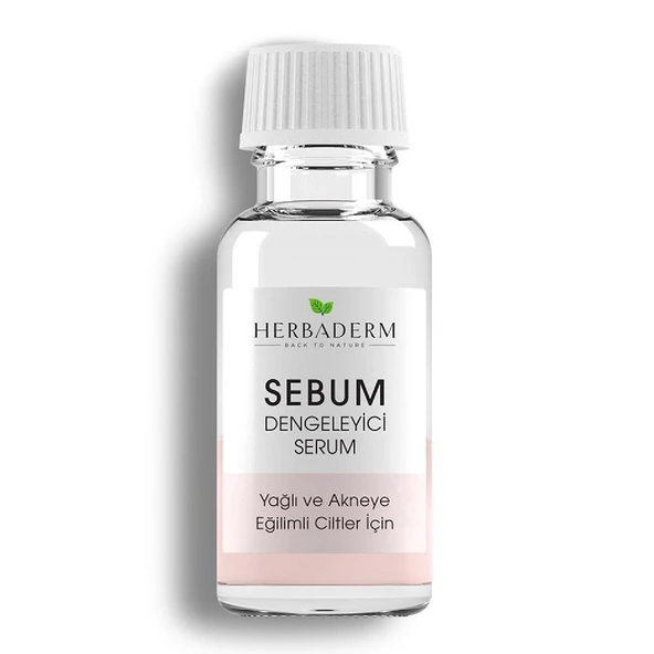 Herbaderm Sebum Dengeleyici Yağlı ve Akne Serum 20 ml ürün görseli 1