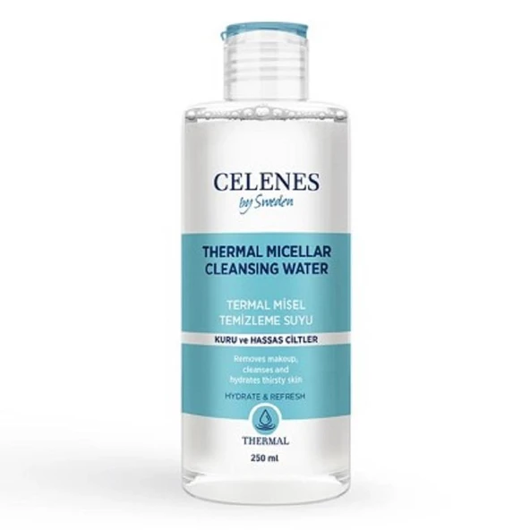 Celenes By Sweden Celenes Thermal Misel Temizleme Suyu 250 ml - Kuru ve Hassas Ciltler ürün görseli 1