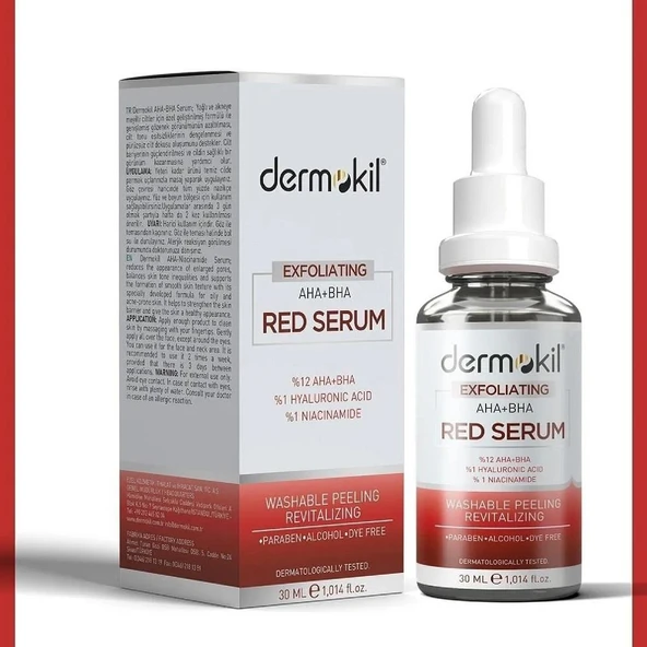 Dermokil AHA + BHA Red Serum 30 ml ürün görseli 1