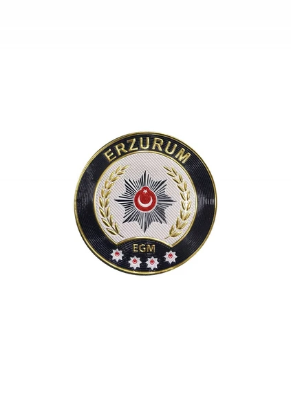 ERZURUM Polis Kol Arması 3D Plastik TPU, Yeni Tip, Cırtlı, Standart Ölçü, 1.sınıf Kalite ürün görseli 1