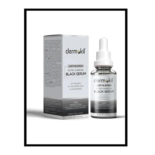 Dermokil Anti Blemish Active Charcoal Black Serum 30 ml ürün görseli 1