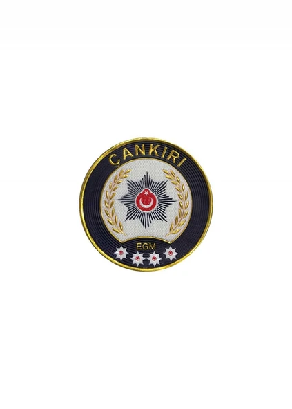 ÇANKIRI Polis Kol Arması 3D Plastik TPU, Yeni Tip, Cırtlı, Standart Ölçü, 1.sınıf Kalite ürün görseli 1