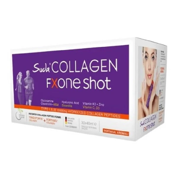 Suda Collagen Fxone Shot Orange 40 ml x 30 Shot ürün görseli 1