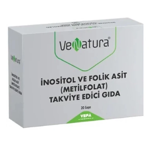 Venatura İnositol ve Folik Asit Metilfolat 20 Saşe ürün görseli 1