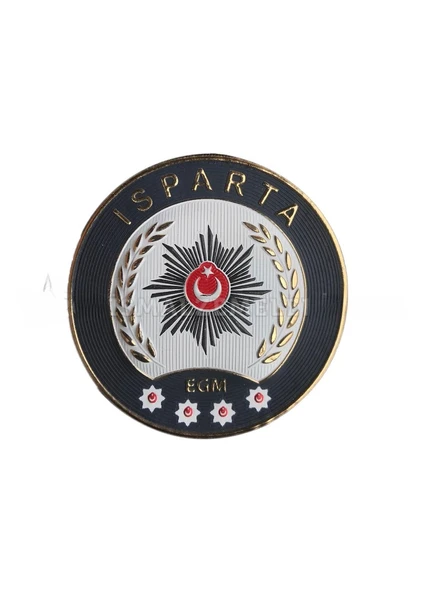 ISPARTA Polis Kol Arması 3D Plastik TPU, Yeni Tip, Cırtlı, Standart Ölçü, 1.sınıf Kalite ürün görseli 1